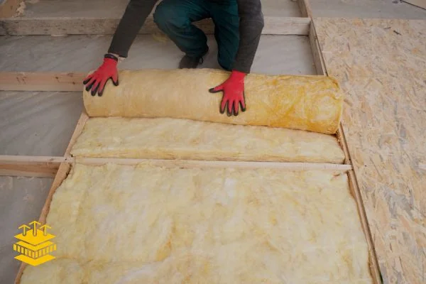 Pose d'un isolant à l'intérieur sur plancher